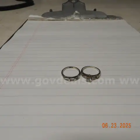 White Metal Rings
