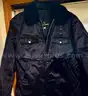 Free Shipping Vintage Allie Bros 44R Police Fire Black Jacket Weather Resistant Sherpa Collar