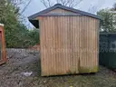 8&#x27; X 11&#x27; Dog Kennel with Igloo Dog House and Mat