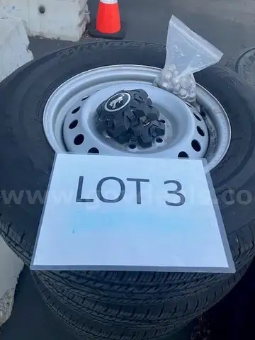 Almost New Tires on Wheels