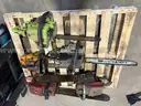 LOT OF CHAINSAWS