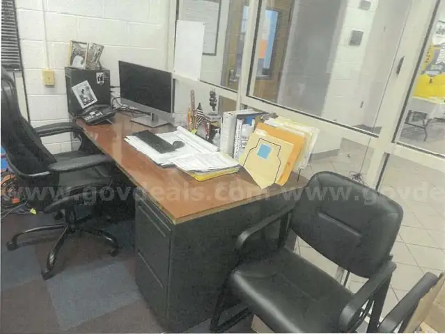 Office Furniture - One Desk and One Book Shelf