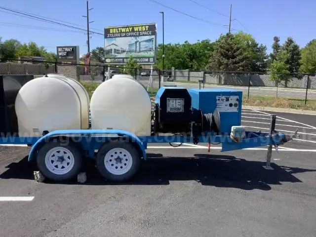 Hydro 5/3000GHO-WDS Trailer with power washer