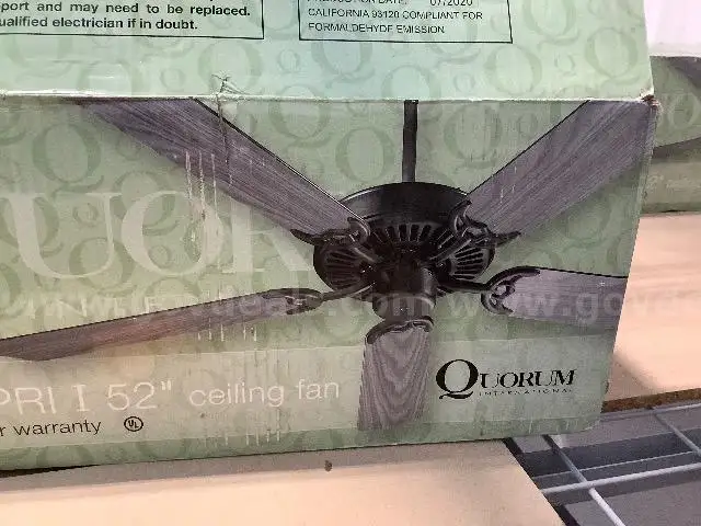 Quorum 52” Ceiling Fans-The Capri