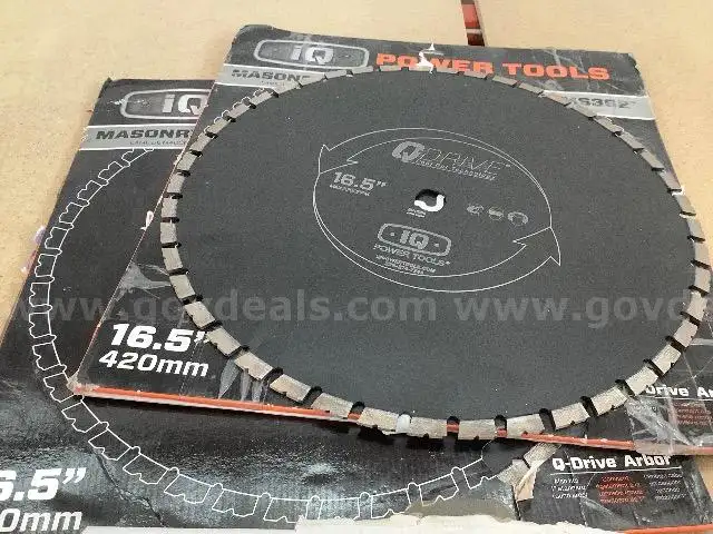Lot of 2 iQ 16.5" 420mm Diamond Masonry Blades