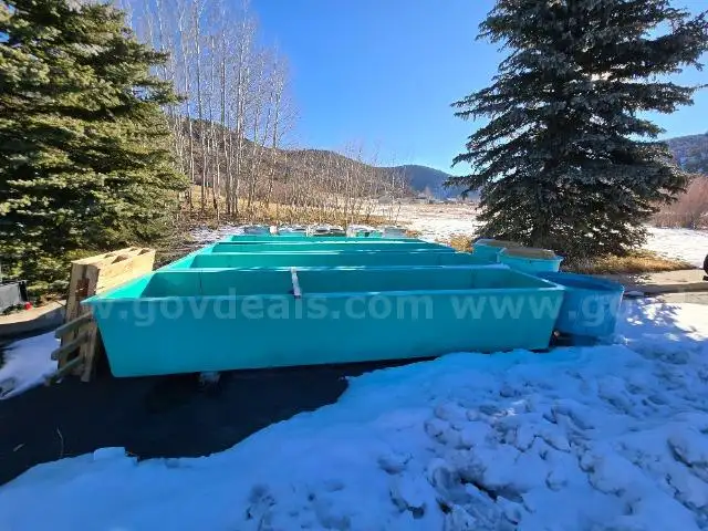 4-16'" Long Rectangle Fish Rearing Tanks