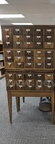 Cabinet Card Catalog