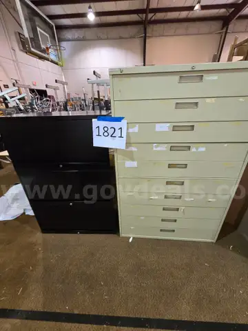 4 Horizontal Filing Cabinets