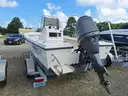 18ft. Parker Open Hull Fiberglass Boat With Yamaha 115HP 4-Stroke And Load Rite Trailer