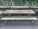 (Lot 2 of 3) Three Wooden &#x26; Metal Picnic Tables