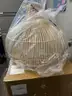 Two NEW Boho Large Handmade Rattan Hanging Pendant Lights