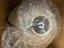 Two NEW Boho Large Handmade Rattan Hanging Pendant Lights