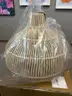 Two NEW Boho Large Handmade Rattan Hanging Pendant Lights