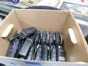 Lot of Motorola Handheld Radios , Microphones , and Charges