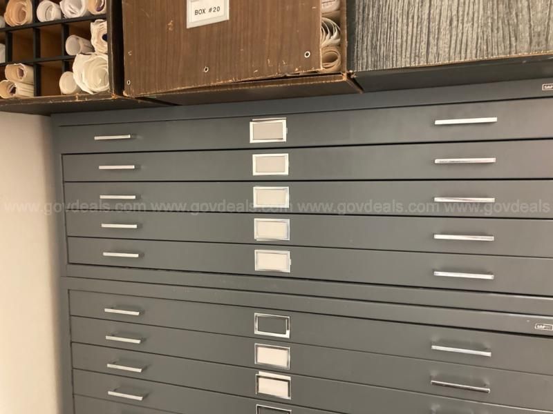 Safco flat store file cabinet