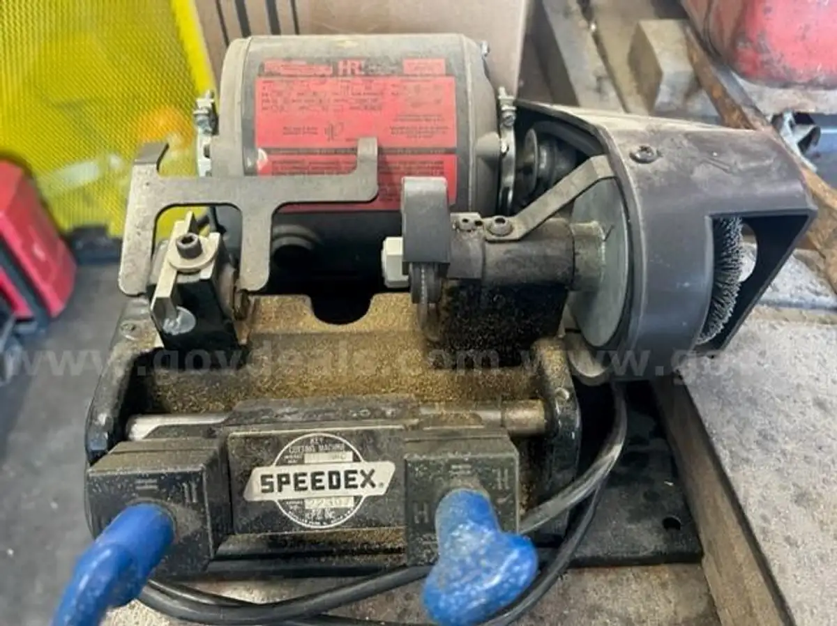 Speedex Key Cutting Machine GovDeals