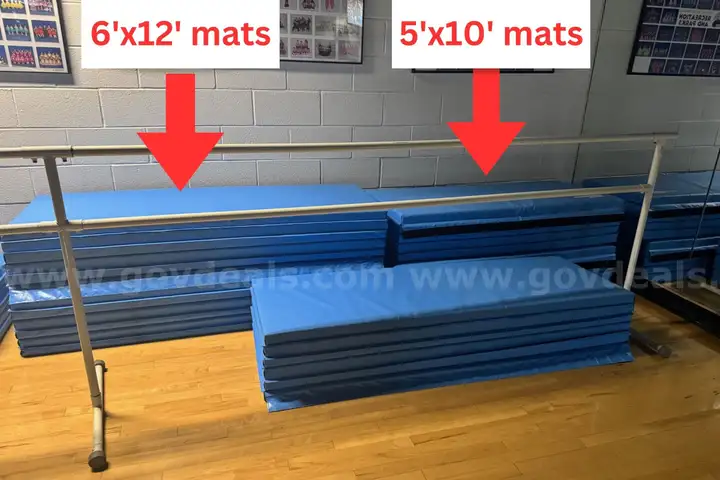 Tumbling mats - 5&#x27;x10&#x27; - columbia blue