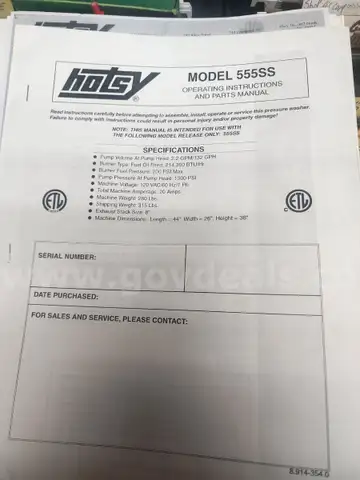 Hotsy Pressure Washer