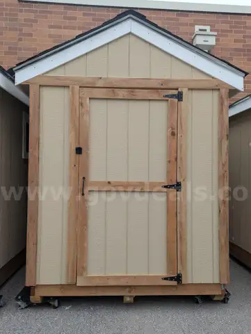 Shed #1 6ft Wide x 8ft Long x Approximately 9ft tall (Right Swinging Door)
