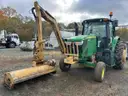 2015 John Deere 6105M Tractor with Diamond Flail Mower
