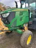 2015 John Deere 6105M Tractor with Diamond Flail Mower
