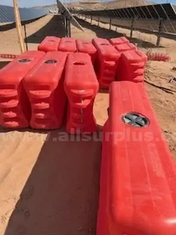 Barricades, Plastic, w/ Fill Ports, Approx. Qty 20