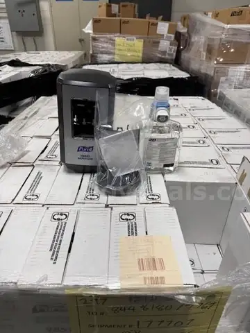 LARGE LOT OF HAND SANITIZER &#x26; WALL DISPENSERS