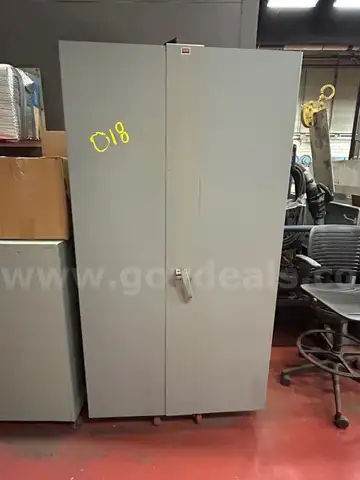 METAL CABINET W/ CONTENTS