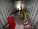 Shipping Container, 40ft, W/ Contents, Tool Shed, Year 1998, Qty 1