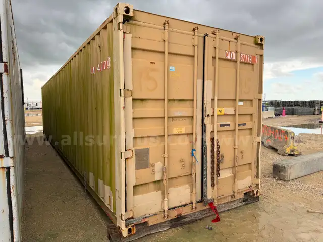 Shipping Container, 40ft, W/ Contents, Tool Shed, Year 1997, Qty 1