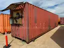 Shipping Container, 40ft, W/ Contents, Tool Shed, Year 1998, Qty 1