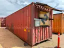 Shipping Container, 40ft, W/ Contents, Tool Shed, Year 1998, Qty 1
