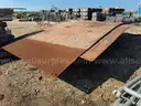 Laminated Mats, Railroad Ties, Concrete Wheel Stops, Steel Plate, 1 LOT