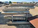 Laminated Mats, Railroad Ties, Concrete Wheel Stops, Steel Plate, 1 LOT