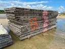 Laminated Mats, Railroad Ties, Concrete Wheel Stops, Steel Plate, 1 LOT