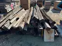 Laminated Mats, Railroad Ties, Concrete Wheel Stops, Steel Plate, 1 LOT