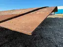 Laminated Mats, Railroad Ties, Concrete Wheel Stops, Steel Plate, 1 LOT