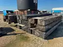 Laminated Mats, Railroad Ties, Concrete Wheel Stops, Steel Plate, 1 LOT