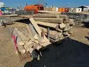 Laminated Mats, Railroad Ties, Concrete Wheel Stops, Steel Plate, 1 LOT