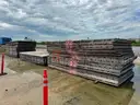 Laminated Mats, Railroad Ties, Concrete Wheel Stops, Steel Plate, 1 LOT