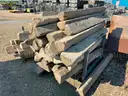 Laminated Mats, Railroad Ties, Concrete Wheel Stops, Steel Plate, 1 LOT