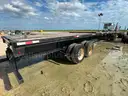 2014 Capacity Yard Dog and 2011 Fontaine 48ft Flatbed Sliding Dual Axel Trailer