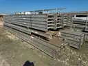 Scaffold Plank Walkways, Aluminum, 20ft to 36ft, and Supporting Scaffolding Material, 1 Lot.
