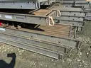 Scaffold Plank Walkways, Aluminum, 20ft to 36ft, and Supporting Scaffolding Material, 1 Lot.