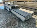 Scaffold Plank Walkways, Aluminum, 20ft to 36ft, and Supporting Scaffolding Material, 1 Lot.