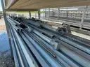 Scaffold Plank Walkways, Aluminum, 20ft to 36ft, and Supporting Scaffolding Material, 1 Lot.