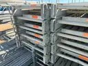 Scaffold Plank Walkways, Aluminum, 20ft to 36ft, and Supporting Scaffolding Material, 1 Lot.