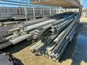 Scaffold Plank Walkways, Aluminum, 20ft to 36ft, and Supporting Scaffolding Material, 1 Lot.