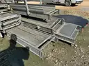 Scaffold Plank Walkways, Aluminum, 20ft to 36ft, and Supporting Scaffolding Material, 1 Lot.