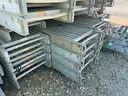 Scaffold Plank Walkways, Aluminum, 20ft to 36ft, and Supporting Scaffolding Material, 1 Lot.